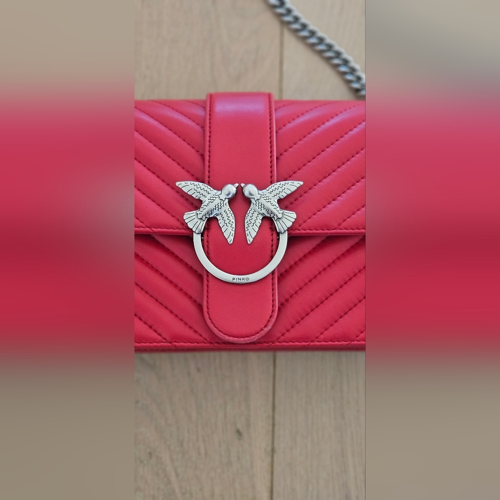 PINKO red handbag
